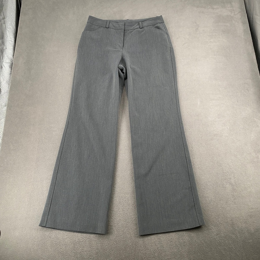 Worthington Modern Fit Gray Dress Pants Womens 8 Straight Leg Office Trousers